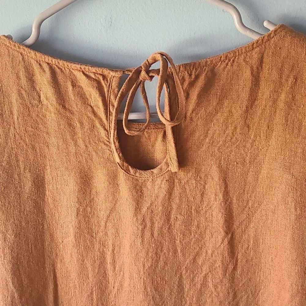 Magic Linen Medium Dress in Cinnamon - Picture 5 of 8